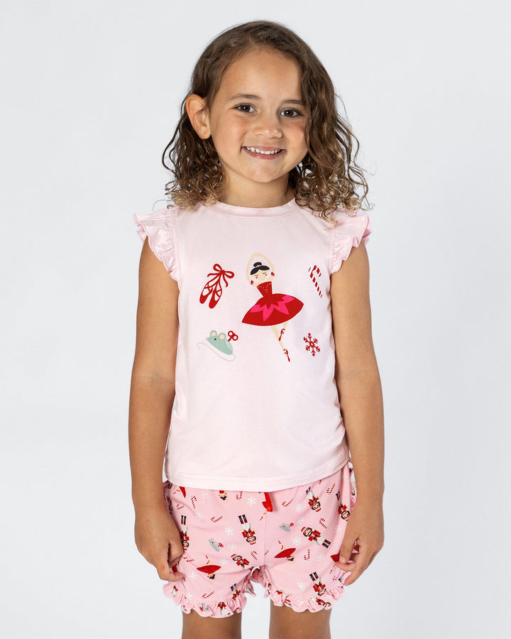 Christmas Frill Pyjama Set - Girls