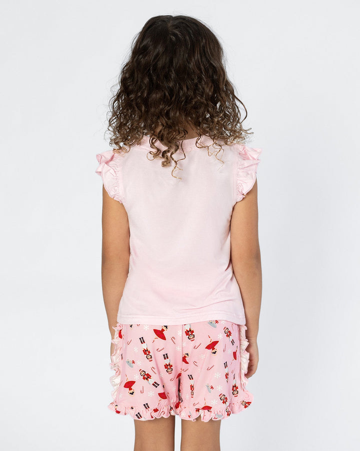 Christmas Frill Pyjama Set - Girls