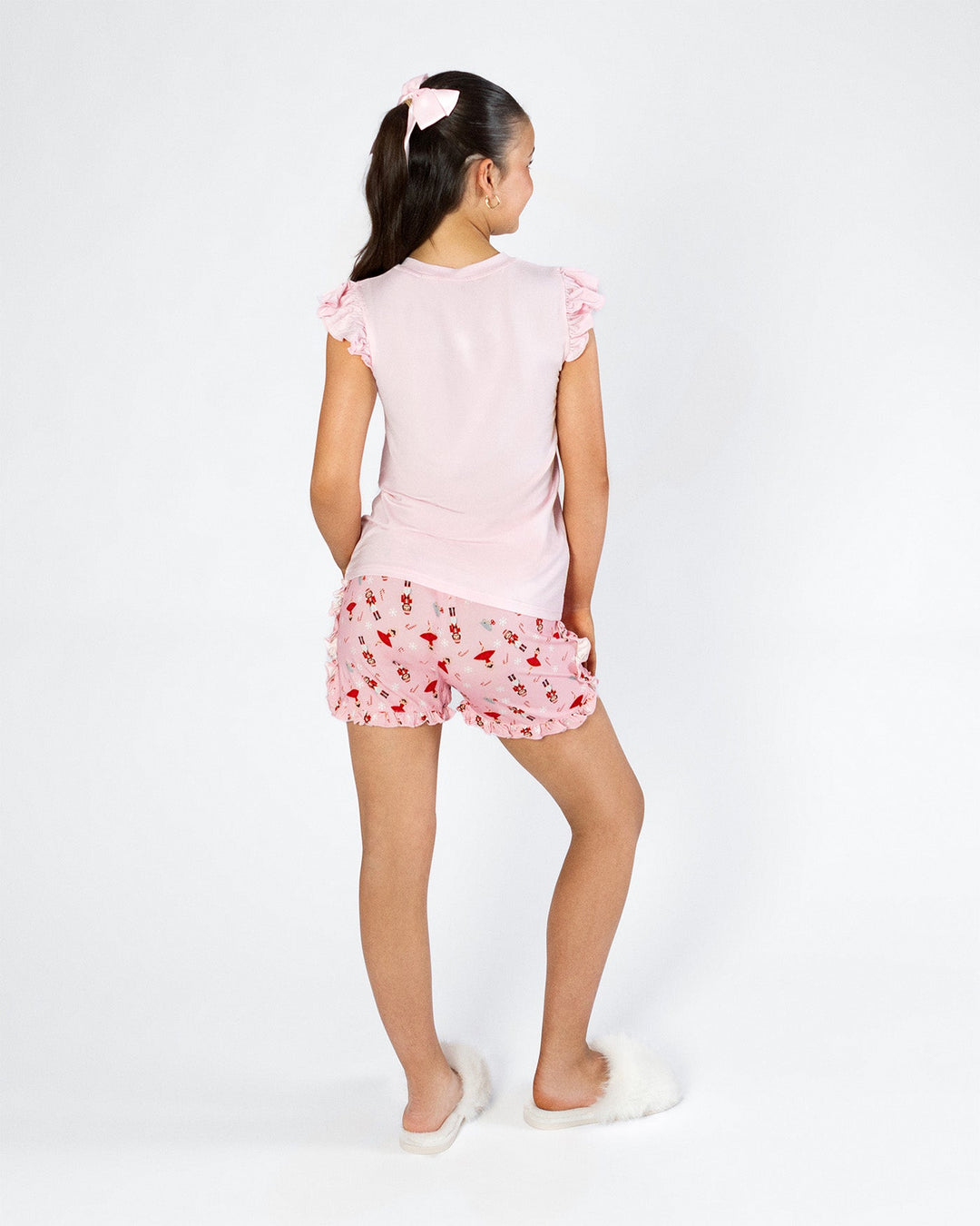 Christmas Frill Pyjama Set - Girls