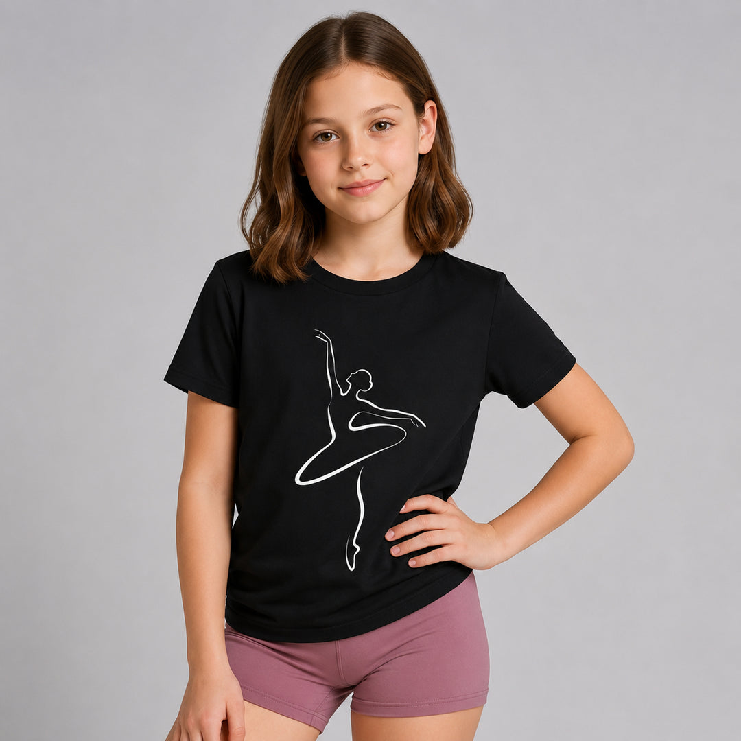 Prima Silhouette Ballet T-Shirt - Girls