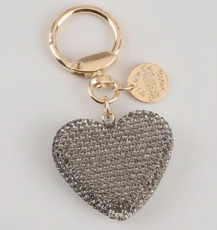 Diamante Heart Key Chain