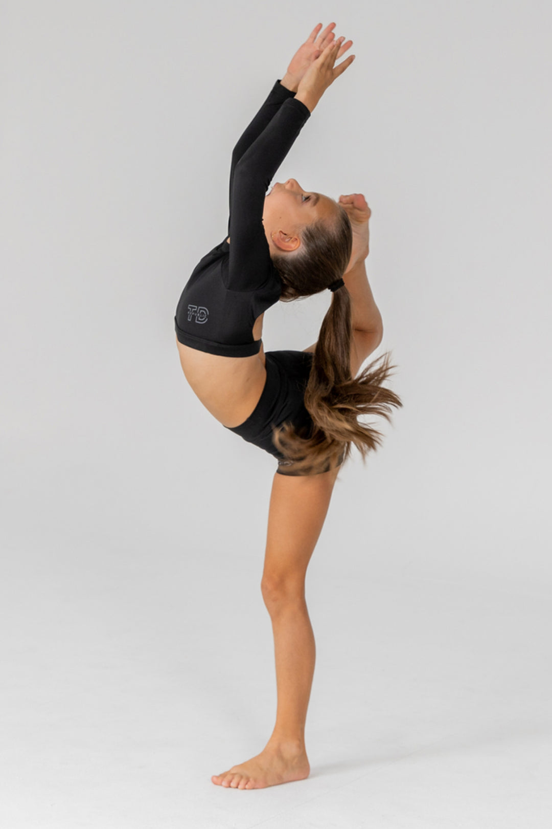 Midnight Motion Crop &amp; Short Set - Girls