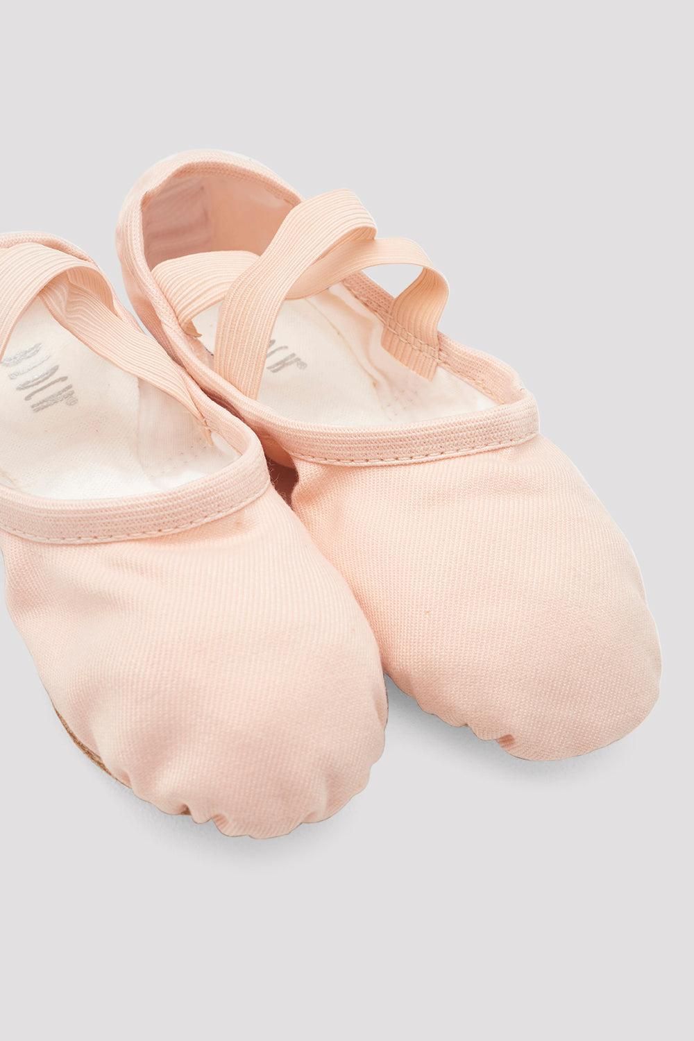 Theatrical Pink Bloch Performa Stretch Canvas Girls Ballet Flat [Theatrical Pink] - The Stage Shop