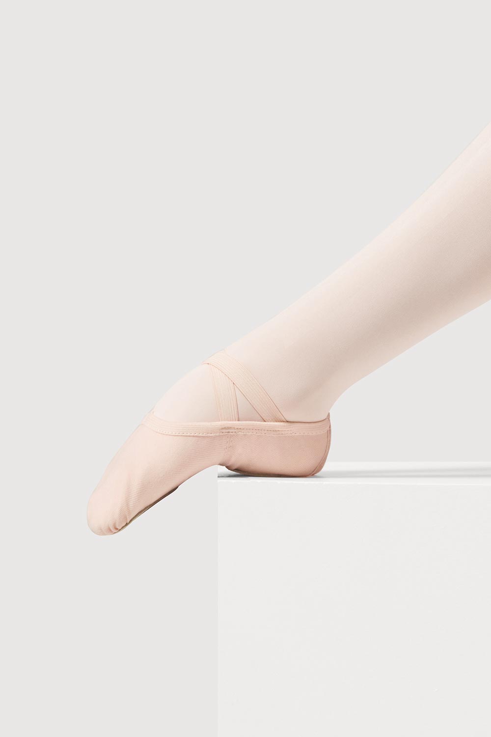 Theatrical Pink Bloch Performa Stretch Canvas Girls Ballet Flat [Theatrical Pink] - The Stage Shop